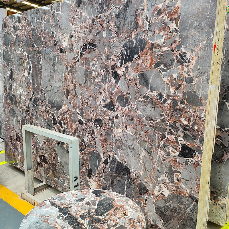 Grey Slab Ice Age Marble For Wall And Floor