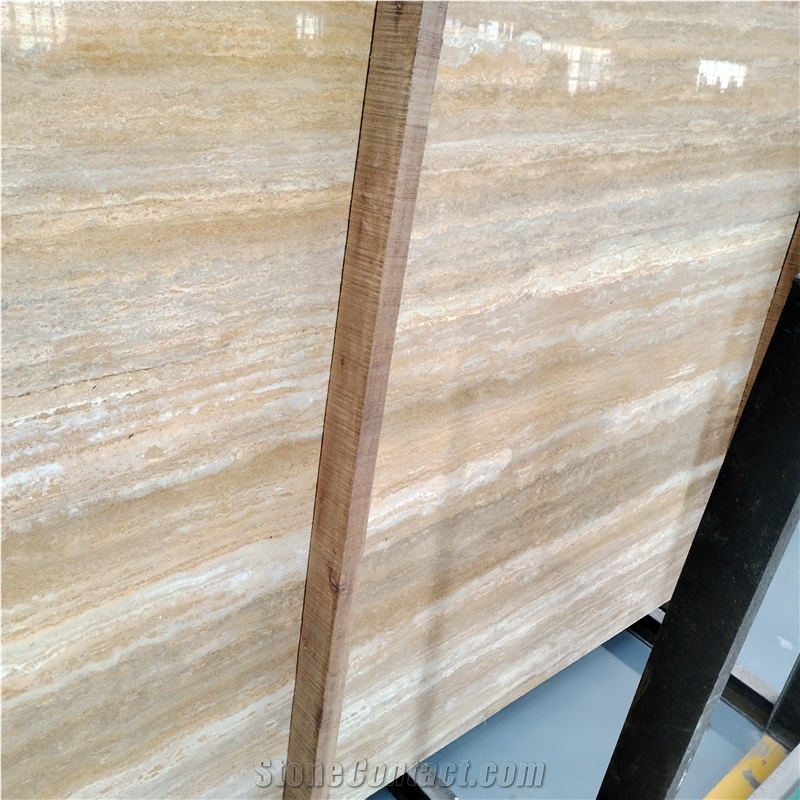 Premium Quality Antique Yellow Travertine Slabs And Walling