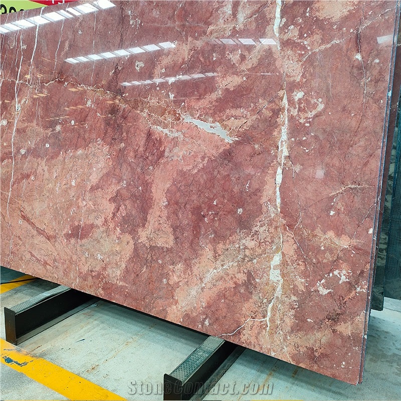 Red Slab 1.8Cm Thick Rose Red Marble For Wall And Floor