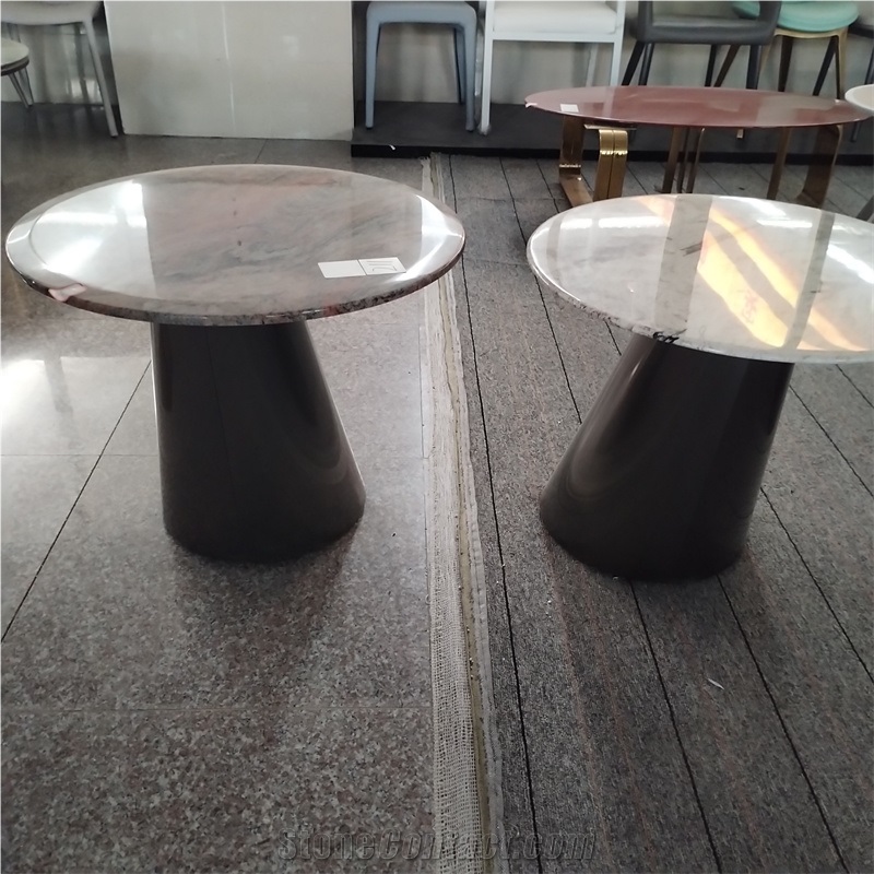 Splendor White Granite Round Table Tops Diameter 430-500Cm