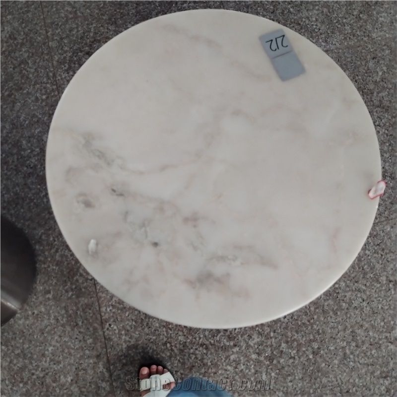 Splendor White Granite Round Table Tops Diameter 430-500Cm