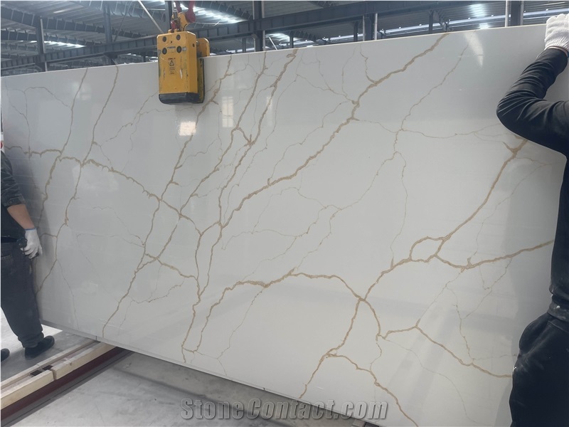 Artificial Calacatta Carrara Solid Stone Slabs&Tiles