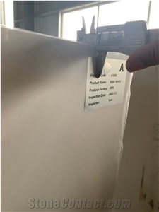 Artificial Stone Engineered Super White Powder Quartz Slabs