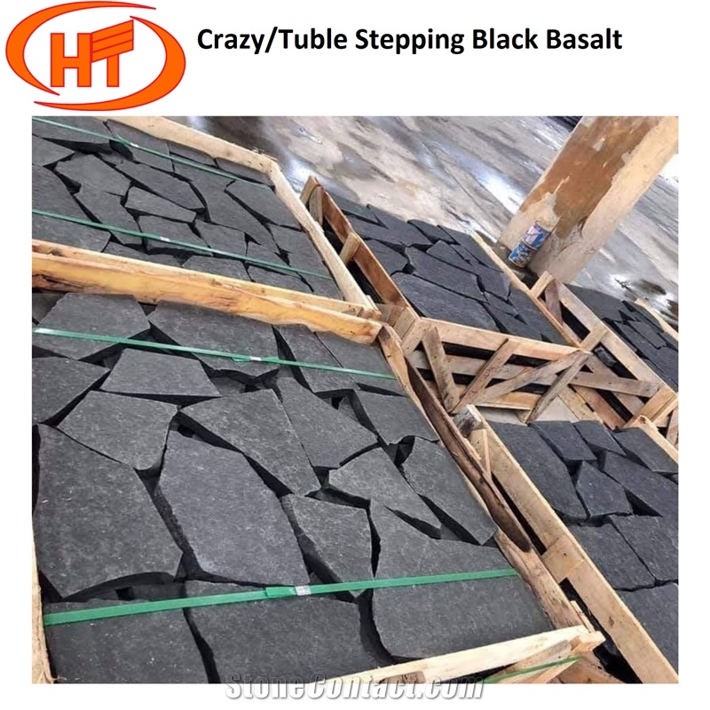 Black Basalts Cobbles Paver Stone