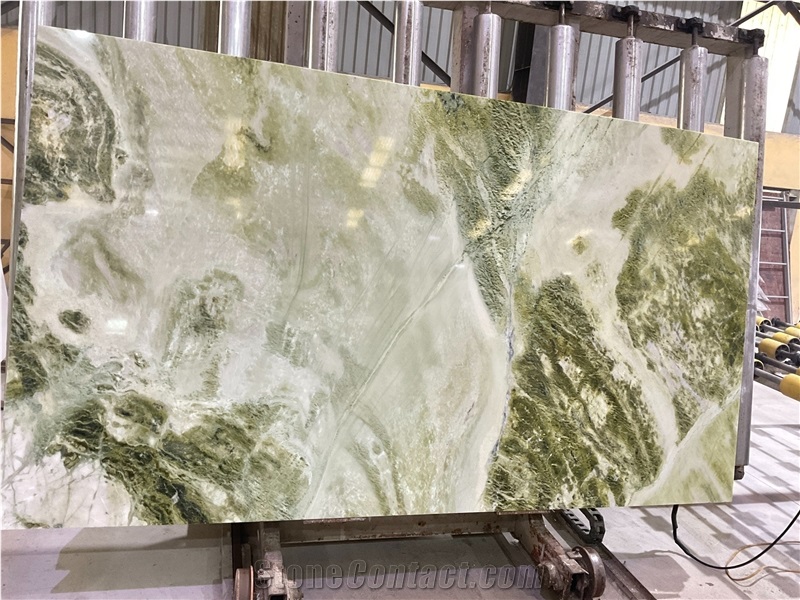 Green Forest Jade Marble Slabs Natural Stone