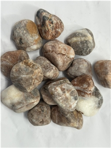 Pink Pebble For Garden And Landscape Customized Size