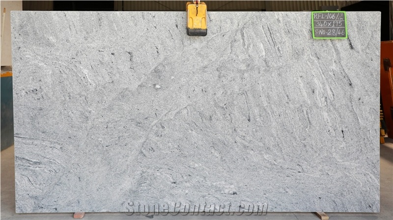 Viscon White Granite Slabs (Plain Pattern)
