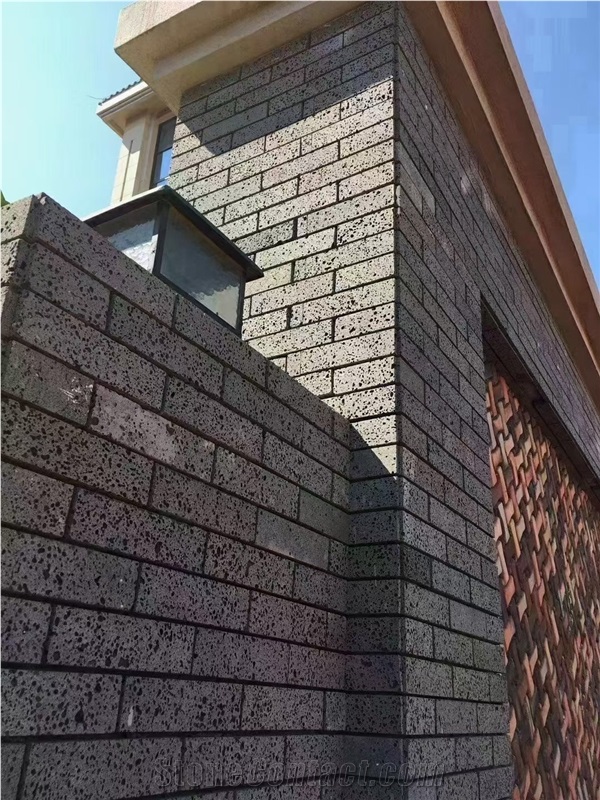 Machine Cut Grey Basalt Tiles Black Volcanic Lava Stone Tile