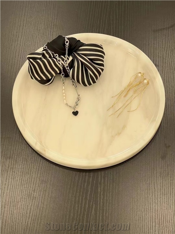 Marble Jewelry Dishes Stone Jewelry Display Stands For Decor