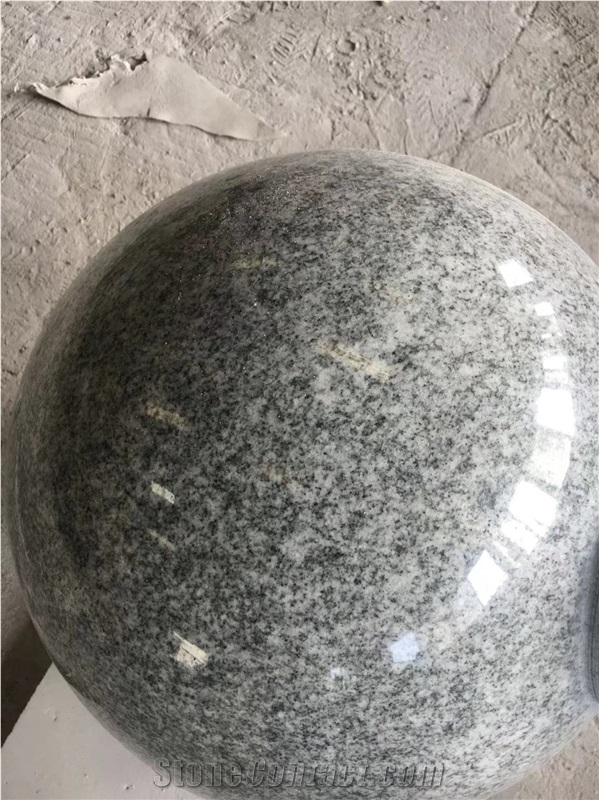 Stone Safety Barriers Grey Granite G633 Street Parking Balls