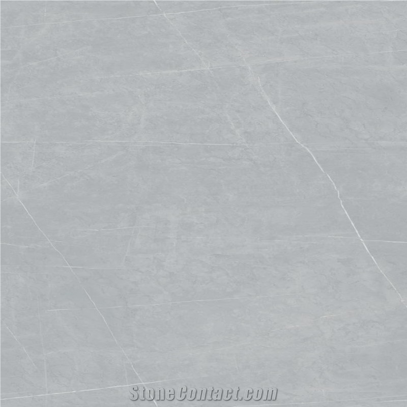 Armani Light Grey Sintered Stone Slabs Grey Base