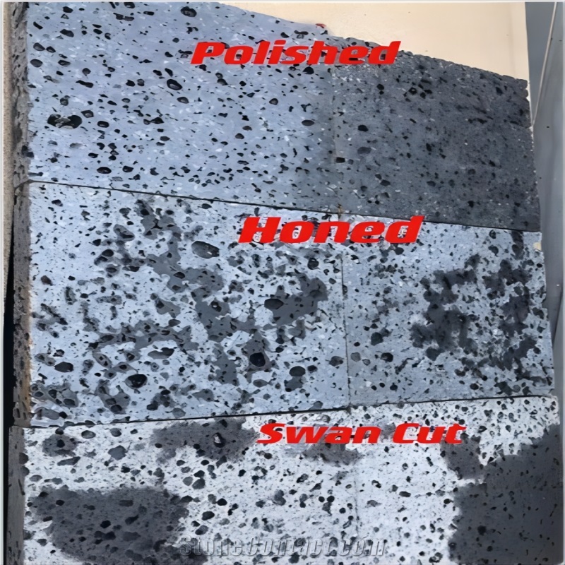Environmental Material Hainan Lava Stone, Basalt Tiles