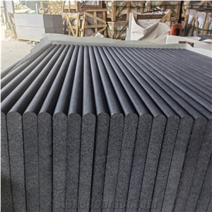 Hainan Bluestone Honed Finish Bullnose Pool Coping