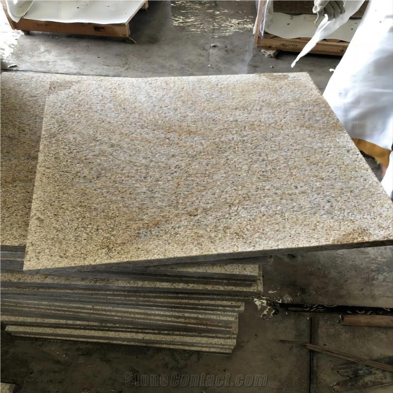 Spots Particles G682 Rusty Yellow Granite Tiles