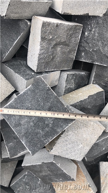 Zhanjiang Black Basalt  Split Floor Exterior Wall Slabs