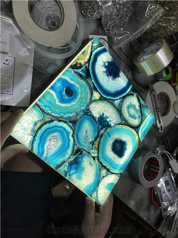 Agate Semiprecious - Backlit Stone Slabs For Project