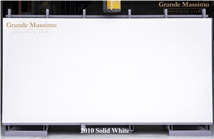 Grande Massimo Porcelain Slabs 2010 SOLID WHITE
