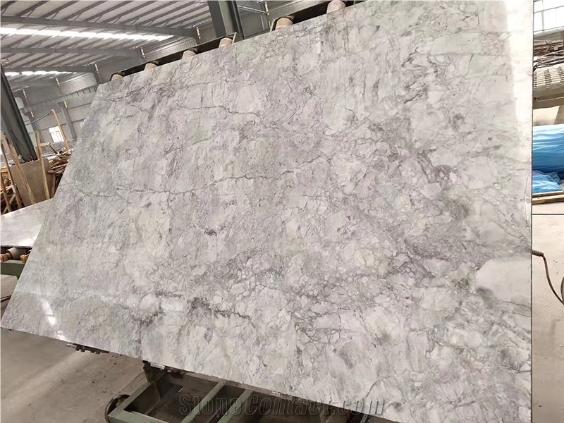 Super White Dolomitic Marble Slab