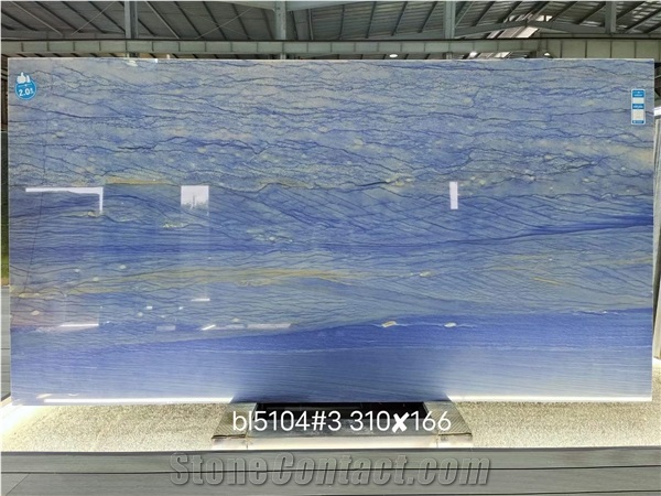 Good Quality Azul Macaubas Quartzite Slab For Sale