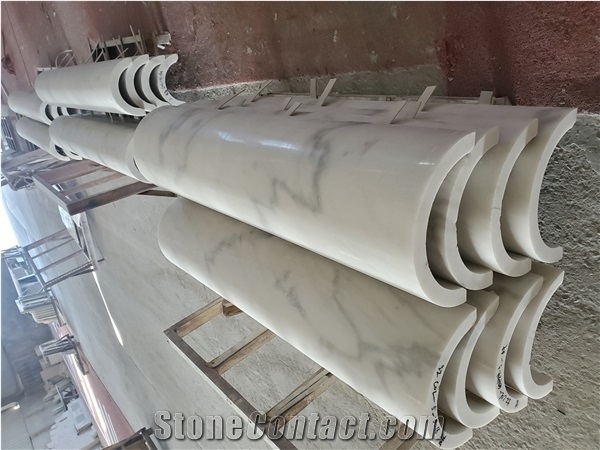 Guangxi White Marble Column,Optimustone Column