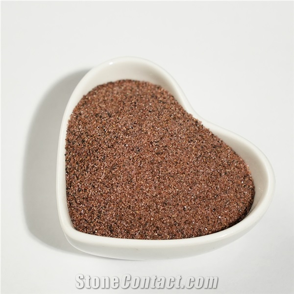 Sandblasting Material Pink Alluvial Garnet Sand 30/60 Mesh