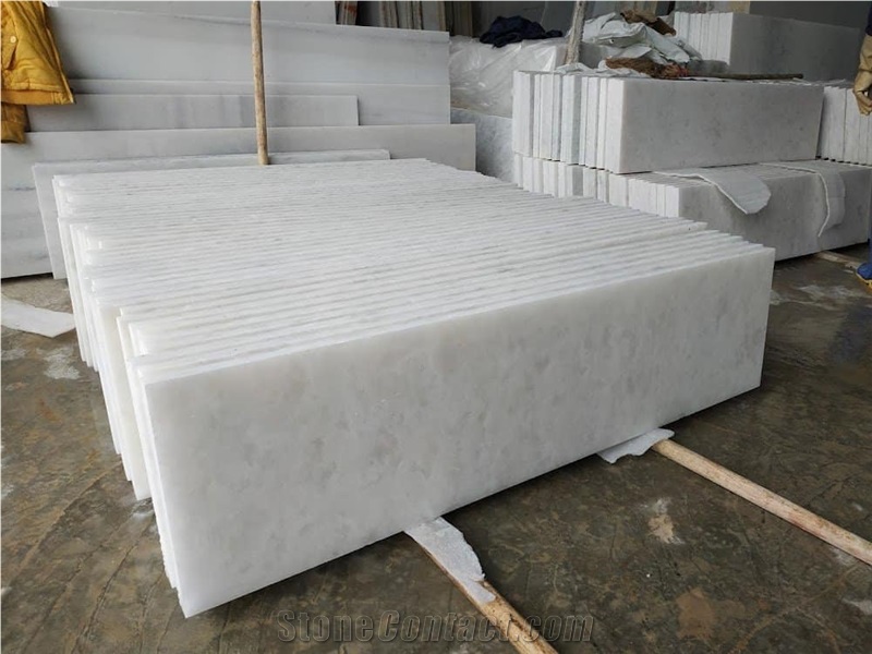 Vietnam Coral White Marble Tile 300X1200x20mm