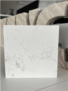 Carrara White Quartz Laminated Aluminum Honeycomb Backed Panels