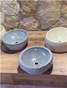Benjamin Grey Limestone Wash Basin Sink12