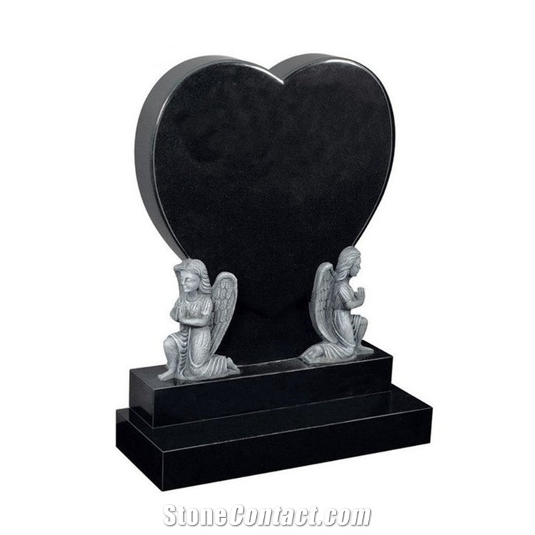 China Granite Monuments Heart Shaped Headstones