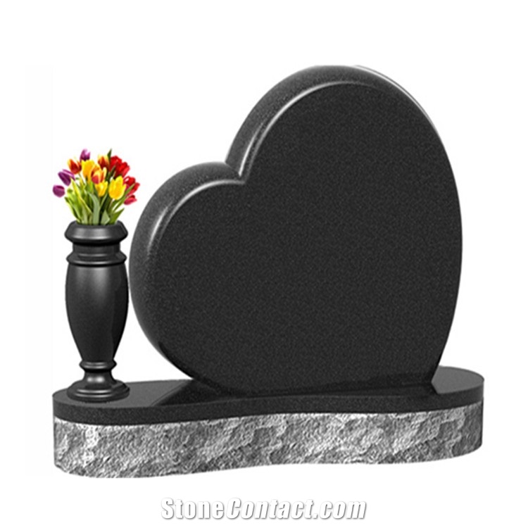 China Granite Monuments Heart Shaped Headstones