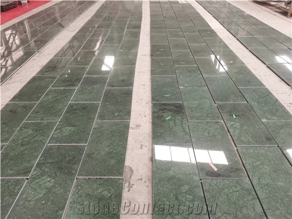 Factory Price Medium Green Marble Tiles