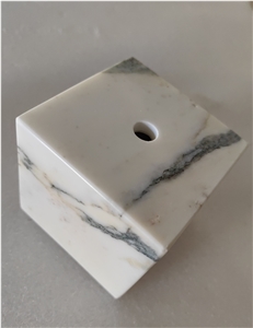 Breccia Verde Versilia Marble Table Lamp