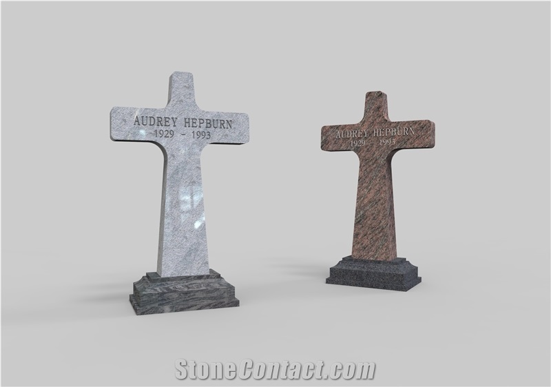 Small Size Monument  Granite Tombstone With Lettering