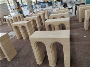 Italian Roma Travetine Base For Interior Decoration