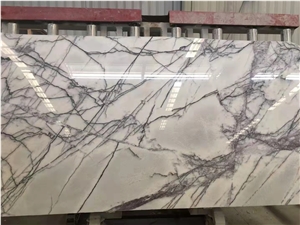 New Purple Vein And White Purple Marble Stone