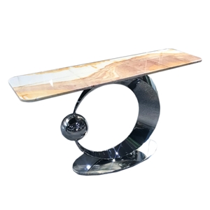 Brazil Orange Quartzite Side Table For Home Decor