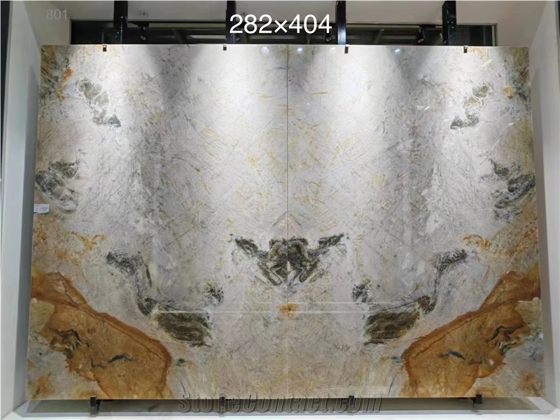 Elegent Luxury Stone Slab Quartzite For Wall Decor