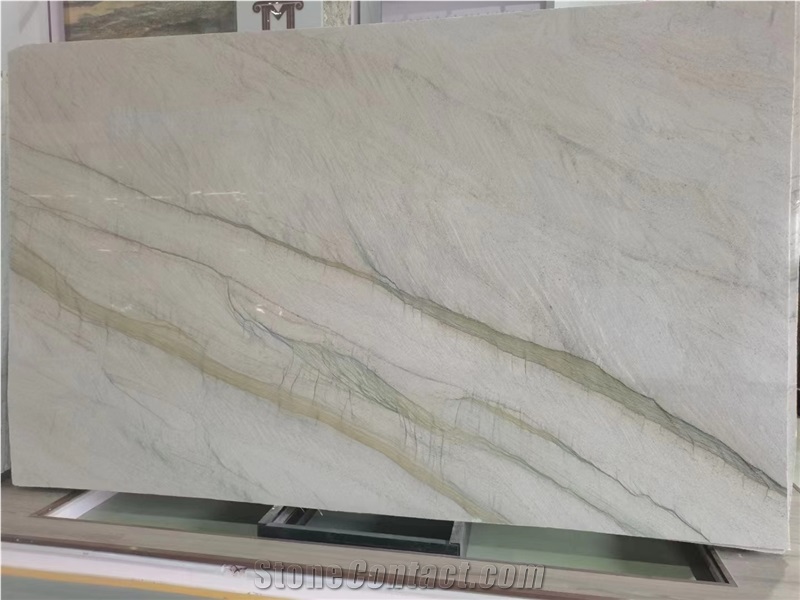 Luxury Quartzite Slab Natural Stone White Slab