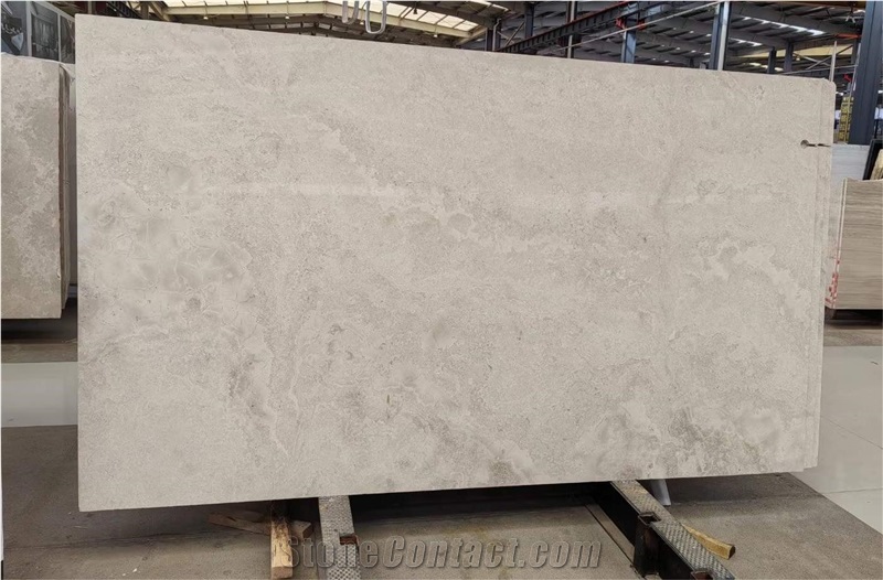 New Arrival Cross Cut White Wooden Marble For Hotel Project