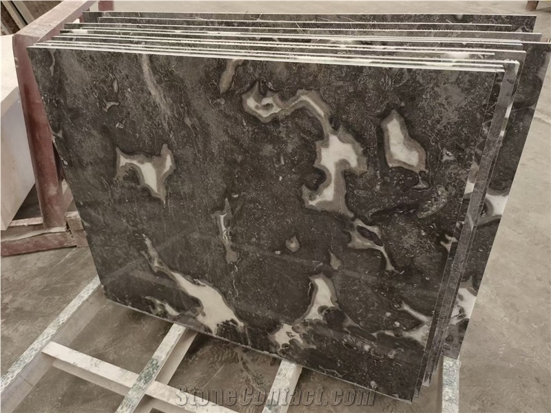 Silver Sable Marble Slab&Tiles For Wall Panel Floor Tiles