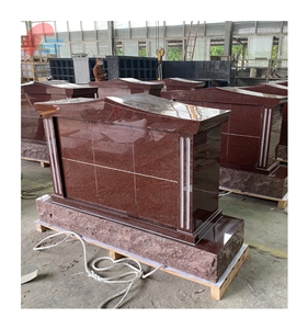 Red  Granite Design Columbarium For Funerial Cemetery