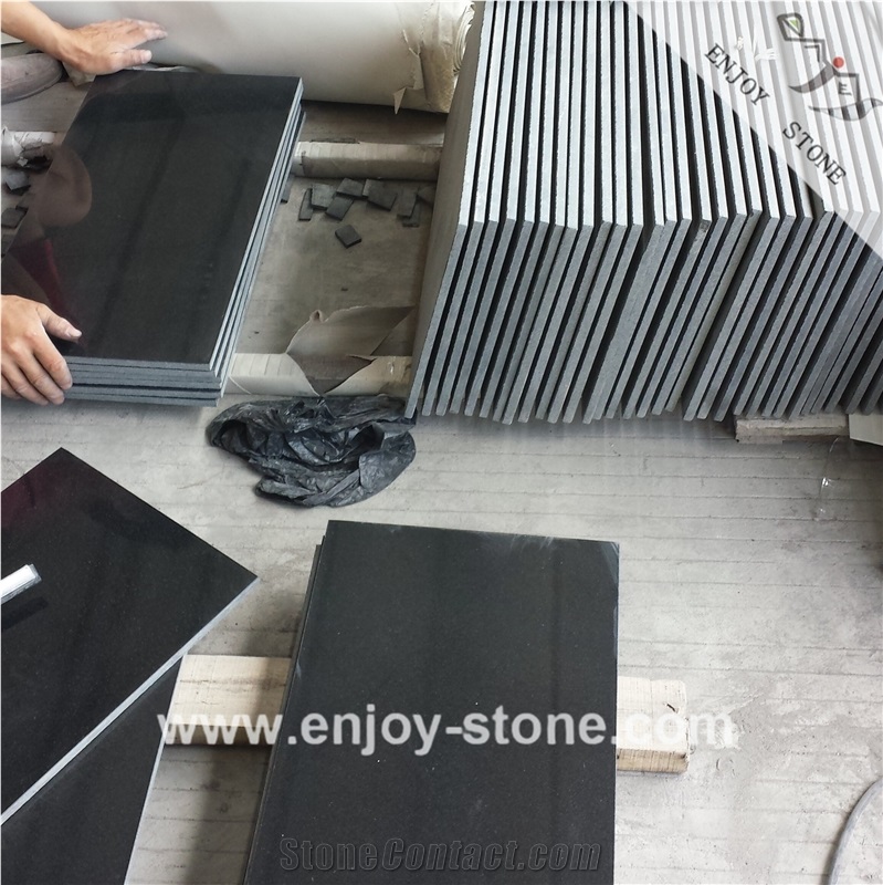 China Black Granite Tiles, Hebei Black Granite Tiles/Slabs