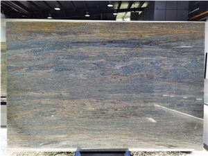 Amazon Blue Granite Slab Tiles Wall