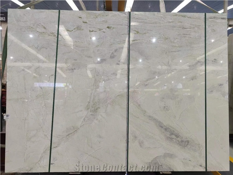 Amazon White Marble Slab Tiles