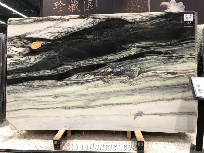 China Panda White Marble Slab