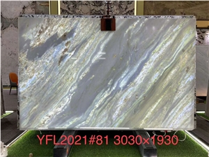 Cristalita Ocean Blue Marble Slab Tiles