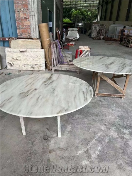 Jingyabai White Marble Slab Tile China Elegant White