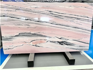 Rosa Aurora Marble Slab Tiles China