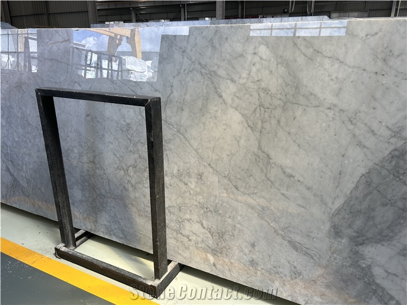 New Carrara White Marble Slab