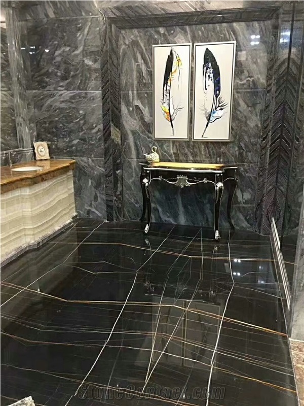 Black Aziza Marble For Hotel Projects